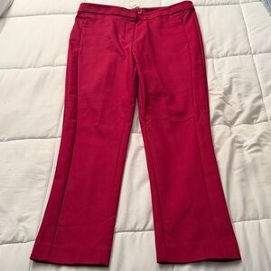 Loft Berry color- high waist skinny work pants